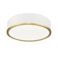 thumbnail image 2 of Z-Lite 1018F16-Led Bradley 16" Wide Flush Mount Drum Ceiling Fixture - Matte White /, 2 of 7