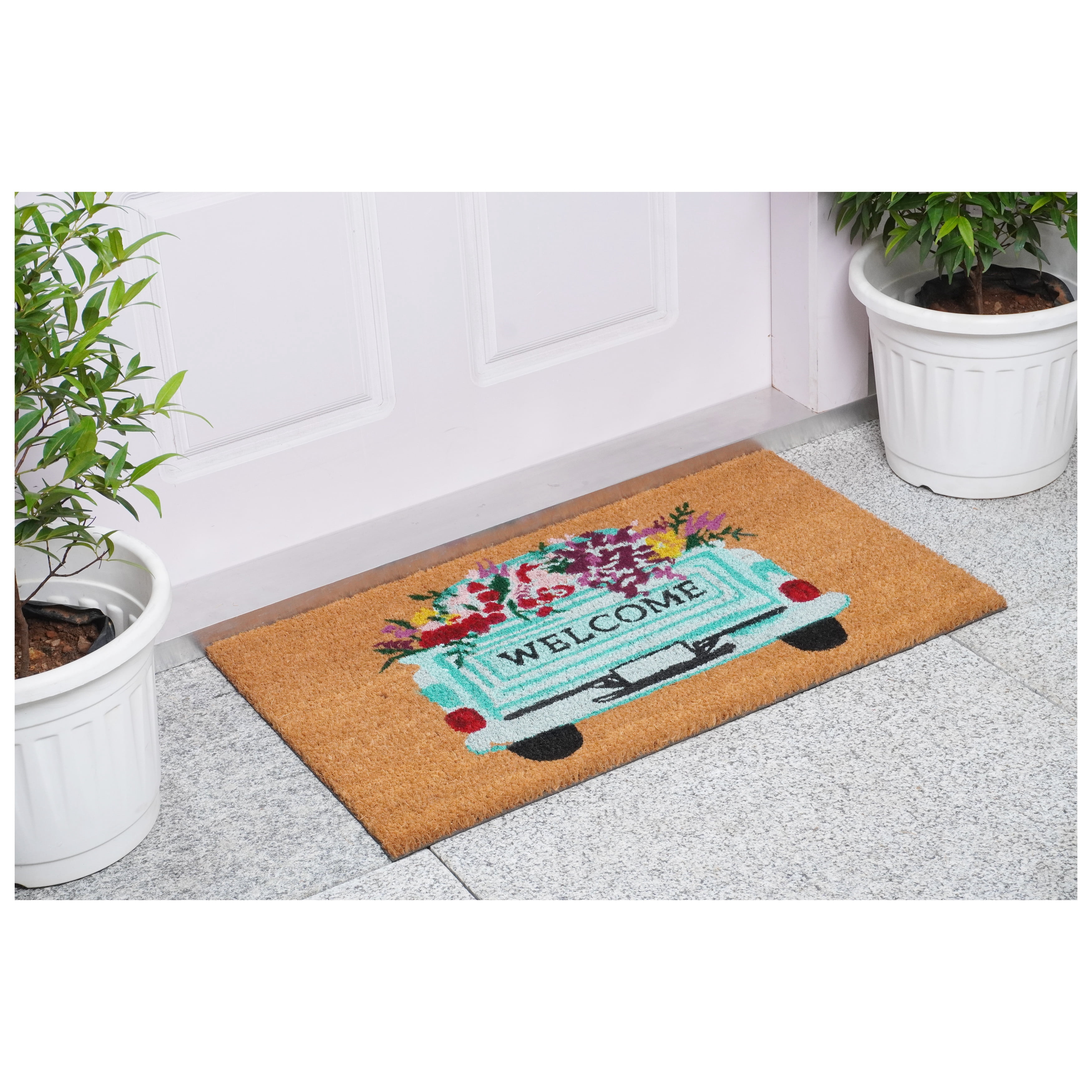 Calloway Mills 107811729 17 x 29 in. Farm Fresh Flowers Doormat - Multi Color