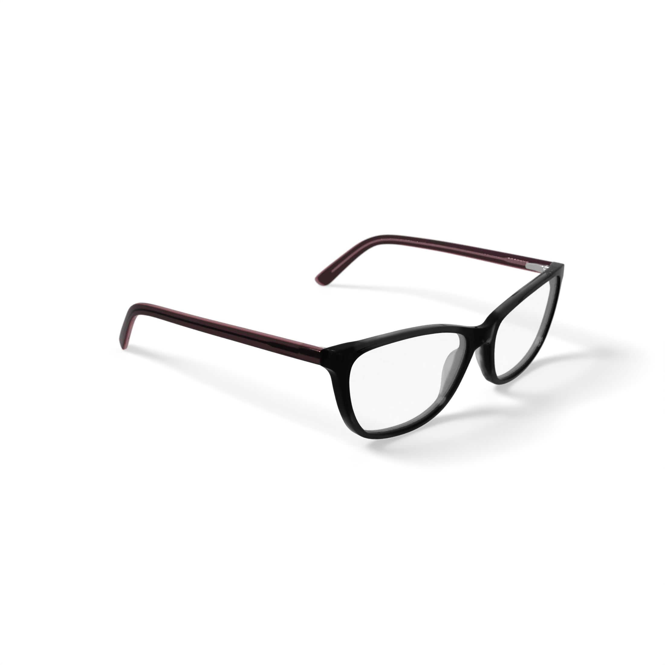 Walmart Women's FM17086 Square Prescription Eyeglasses with Case, Black