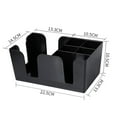 thumbnail image 4 of Ctnporpo Condiment Holder Holde Napkin Caddy Bar Plastic Bar Black Storage Housekeeping & Organizers Storage Shelves Closet Organizers, 4 of 8