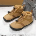 thumbnail image 5 of Quealent Toddler Snow Boots Boys Girls Little Kids Winter Shoes Cold Weather Outdoor Lightweight (Toddler/Little Kids) Brown for Size 2, 5 of 9