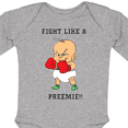 thumbnail image 4 of Inktastic Nicu Fight Like a Preemie Baby Boxer Boys or Girls Long Sleeve Baby Bodysuit, 4 of 5