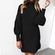 thumbnail image 2 of Vestido de suéter de cuello alto para mujer Suéter de manga larga suelto de punto casual Fridja  nbo256, 2 of 6