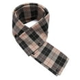 thumbnail image 4 of COOFANDY Men's Detachable Plaid Scarfs Wool Blend Coat - Notched Collar Single Breasted Pea Trench Overcoat, 4 of 11