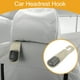 thumbnail image 2 of Gancho para Reposacabezas de Asiento de Automóvil Universal 1 Pcs para la Mayoría de Automóviles, SUV, Camiones, Caqui Claro 7.01"x2.09", 2 of 7
