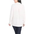 thumbnail image 3 of Hilary Radley Womans Button-up Shirt Pocket Top, Ivory Size XL, 3 of 4
