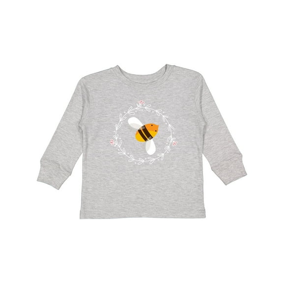 Inktastic Bee Cute Kids Honeybee Girls Long Sleeve Toddler T-Shirt
