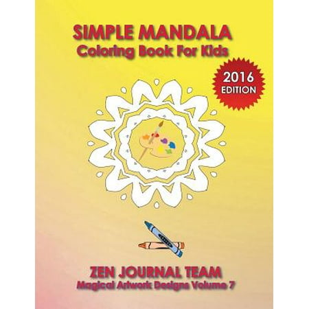 Simple Mandala Coloring Book for Kids