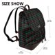 thumbnail image 2 of Fotbe Buffalo Plaid Dark Green Mochila Bolso con Estampado para Mujer, Mochila Antirrobo de Nylon Impermeable, Bolsa Ligera de Hombro, 2 of 4