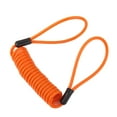 thumbnail image 3 of koolsoo 4xSafety Lanyard Spring Coil Wire Rope Disc Brake Lock Reminder Cable Orange, 3 of 9