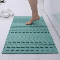 Bathroom Non-Slip Mat Waterproof Shower Room Floor Pad Suction Cup Anti-Fall Grid Drainage Foot Mat TPE Material Safety Bath Mat