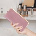 thumbnail image 5 of GOIACII Womens Wallet Ladies Vintage Billfold Compact Card Holder Long Zip Clutch Purse with Kiss Lock Black, 5 of 7