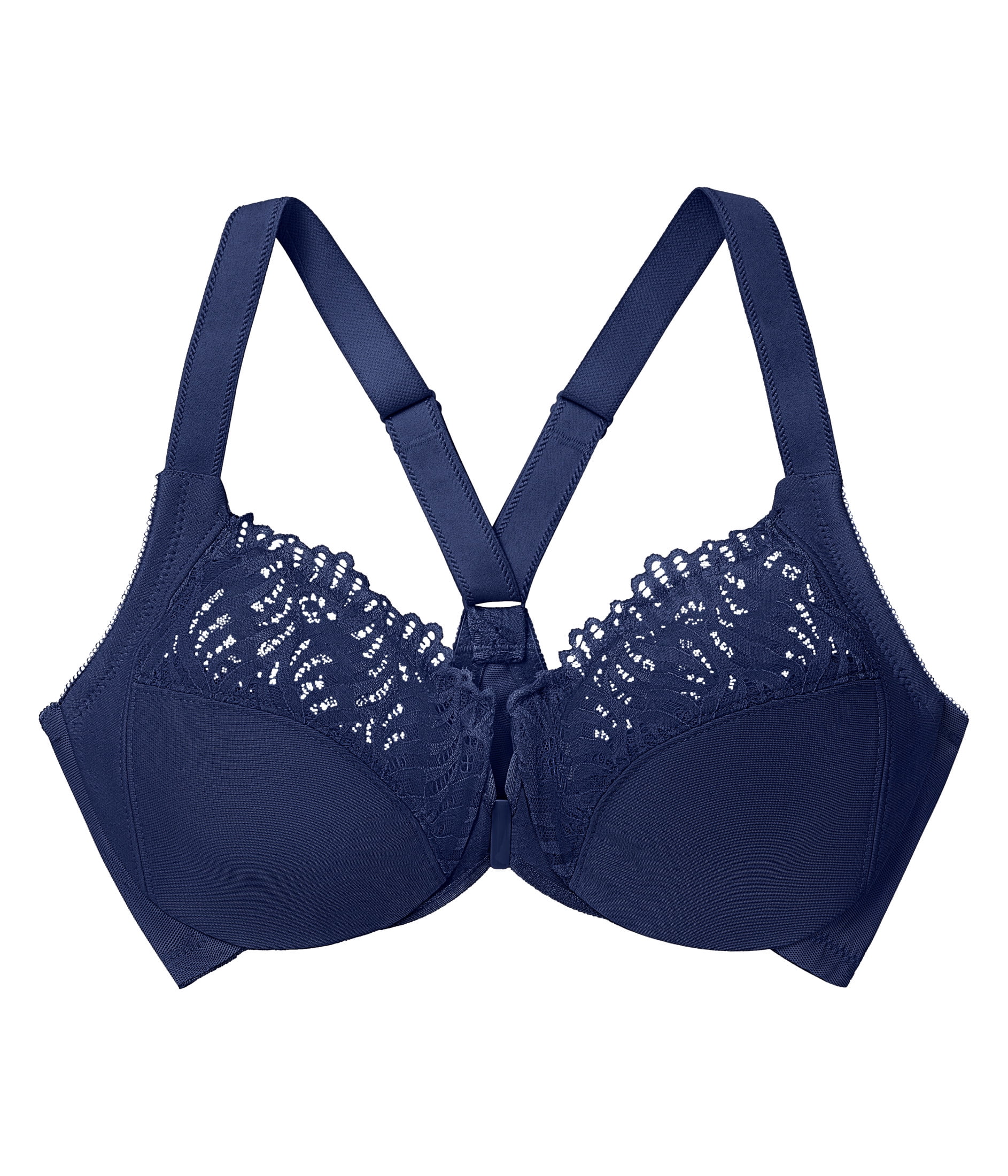 Glamorise Front-Closure T-Back WonderWire Underwire Bra 1246 (Women's & Women's Plus)