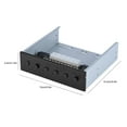 thumbnail image 3 of Interrupteur d'Alimentation HDD, Contrôleur d'Alimentation HDD, Interrupteur d'Alimentation avec 6 Commutateurs Autobloquants Interrupteur de Commande pour PC pour Ordinateur de Bureau, 3 of 7