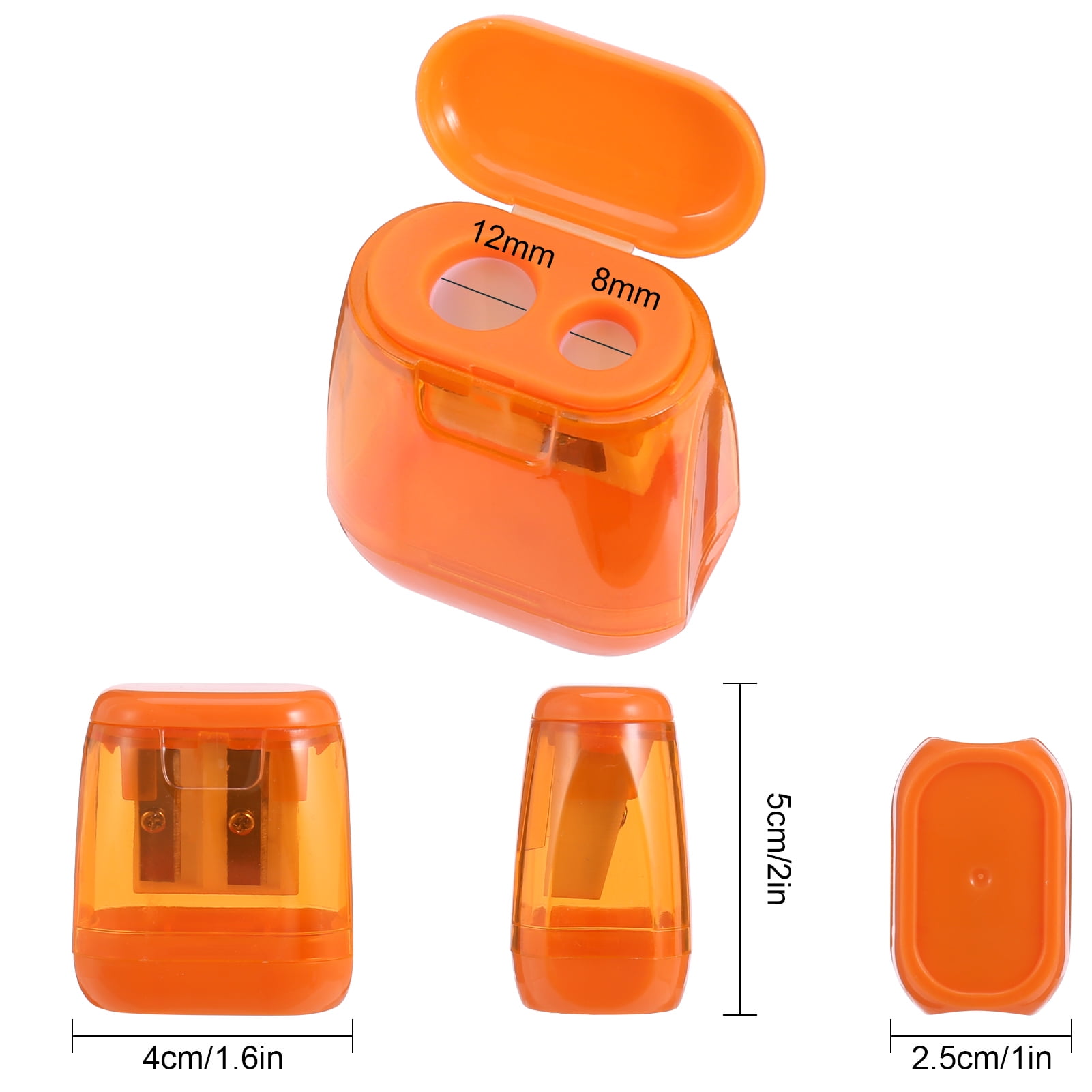 Taihexin 200 Pcs Colored Pencil Sharpeners in Bulk, Portable Handheld  Pencil Sharpeners with 1 Holes for Kids Goodie Bag Fillers and Classroom  Rewards