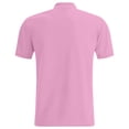 thumbnail image 3 of Mens T Shirts Golf Sports Dressy Deer Printed Breathable Short Sleeve Polo Shirts Button Up Collared Comfortable Summer Casual Mens Shirts Pink XL, 3 of 4