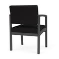 thumbnail image 5 of Lesro Lenox Steel Fabric Guest Waiting Room Guest Chair in Charcoal/Open House Black, 5 of 5