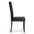 thumbnail image 4 of Simpli Home Acadian Transitional Parson Dining Chair (Set of 2) in Distressed Black Faux Leather, 4 of 8