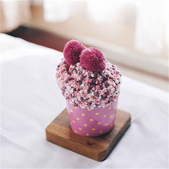 Cake Themed Socks, Adorable Plush Socks in a Decorative Gift Box, Fun Surprise for Best Friend, Sister & Teens Vermilion