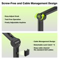 thumbnail image 3 of AA AUDIO ACCESSORY Mic Boom Arm (Design for Heavy Mic) 6.6lbs Load Capacity, 950mm Reach, Gear Lock Design, Suspension Scissor Mi, 3 of 7