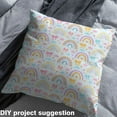 thumbnail image 2 of Castle Fairy Cartoon Rainbow Fabric by the Yard 2 Yards for Kids,Kawaii Bow Room Decor Fabric by the Yard,Love Heart Print Sewing Fabric,Breathable Home Decor, 2 of 6