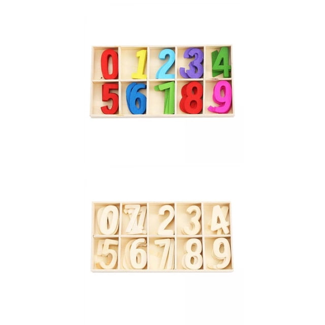 Paquete de 2 Números de Del 0 Al 9, Pantallas de Aprendizaje , Multicolor SM SunniMix Números de educación