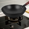 thumbnail image 3 of BRIGHTFUFU Cooking Wok Iron Wok Pan Non-Stick Coating Comfortable Grip Heat Resistance Versatile Pot, 3 of 8