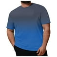 thumbnail image 3 of Fnnxeal 4XL Navy shirts for Men, Big and Tall T-Shirt Mens Round Neck Tees Summer Short Sleeve Blouse Casual Mens Solid T-Shirts, 3 of 5