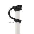 thumbnail image 2 of Unique Bargains 2 Set Dust-Proof 40oz Straw Cover Black Silicone, 2 of 5