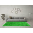 thumbnail image 3 of Ahgly Company Indoor Round Abstract Green Modern Area Rugs, 5' Round, 3 of 4