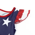 thumbnail image 4 of Jurebecia Casual Costume Girls 4th of July Dress for Girls American Flag Striped Patriotic Dresses Patriotic Clothes Independence Day Outfits Girl Casual Dress 7-8 Years, 4 of 8