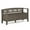 Farmhouse Grey, variant on Simpli Home Adams SOLID WOOD 48 inch Wide Contemporary Entryway Storage Bench in Rustic Medium Brown