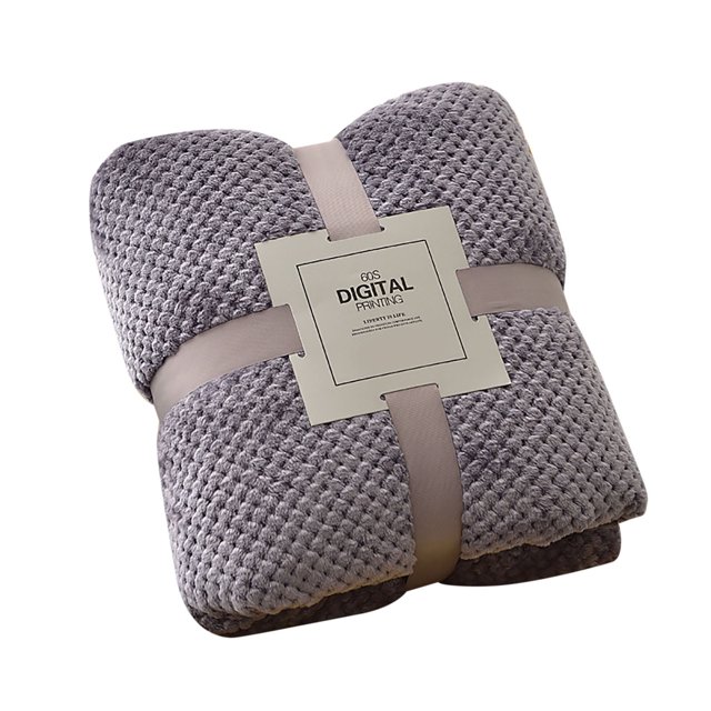 Flannel Fleece Blanket 100*150cm Blanket The Lunch Coral Color Break Solid Home Textiles Multipurpose Blanket Soft Breathable Machine Washable All-Season Throw Blanket for Hot Sleepers