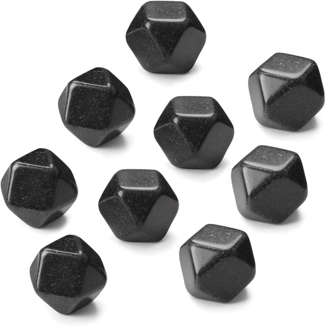 Outset 76435 Pierres à Whisky Chillware, Granit Noir, Ensemble de 9