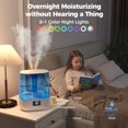 thumbnail image 3 of AOOYSORA Humidifiers for Bedroom, 6L Quiet Top Fill Cool Mist Humidifier, 60H Runtime, Smart Auto Mode Humidifier for Large Room, 3 of 8