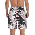 thumbnail image 3 of Kdxio Orchids Flowers Pattern Mens Casual Shorts - Drawstring Summer Beach Sports Shorts for Men, 3 of 9