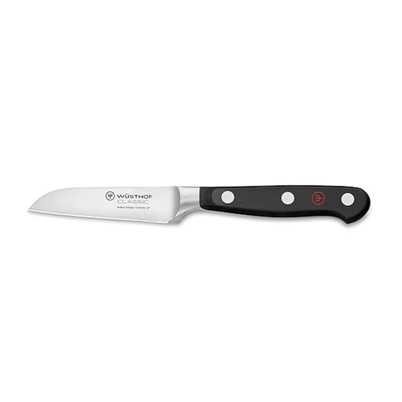 Classic 3" Flat Cut Paring Knife, Black