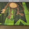 thumbnail image 6 of Ambesonne Brown Green Place Mats Set of 4, Wild Monkey, Standard Size, Brown and Fern Green, 6 of 6