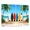 Color 7, variant on 8 Pack Art Acoustic Panels Sound Absorbing Retro Surfboard Colorful Geometric Light Blue Decorative Soundproof Wall Panels Self Adhesive for Nursery Game Room Bedroom 48"x32"