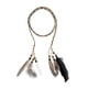 thumbnail image 2 of white Diadema De Plumas Ropa Para El Cabello Hippie - Tocado De Plumas Trenzadas Con Borlas, 2 of 5
