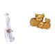 thumbnail image 1 of Escultura Moderna De Porcelana De Dama Y Cerdo De La Suerte, Estatua Nórdica De Niña Y Animal Para Estante, Escritorio, Armario, Estantería, Entrada, Centro De Mesa, Decoración., 1 of 8