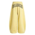 thumbnail image 4 of lnmuld Girls Wide Leg Sweatpants with Los Angeles Graphic and Pockets Yellow,10-11 Years, 4 of 5
