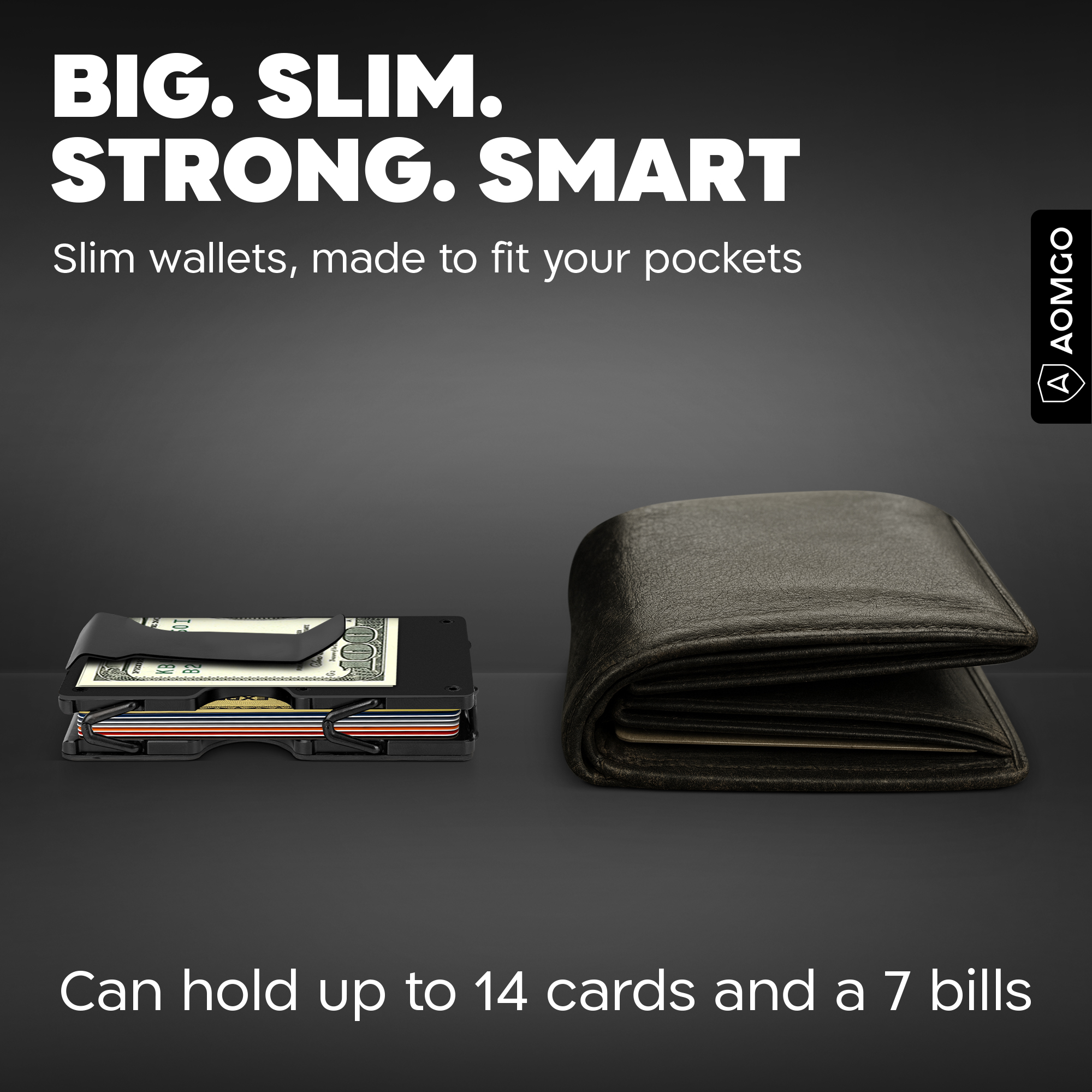 Aomgo Slim Wallet for Men with RFID Blocking photo 7