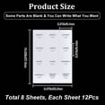 thumbnail image 2 of Kitchen Pantry Labels Waterproof Bottle Label Stickers Removable PVC Adhesive Sorting Storage Stickers Rectangle with Black Word, 2 of 6
