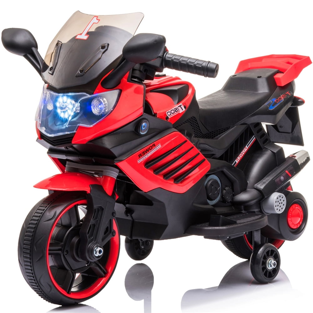 Details about   Kids 4 Wheel Electric Motorcycle Car 6V Bike Battery Powered Ride On Toy Car Red 