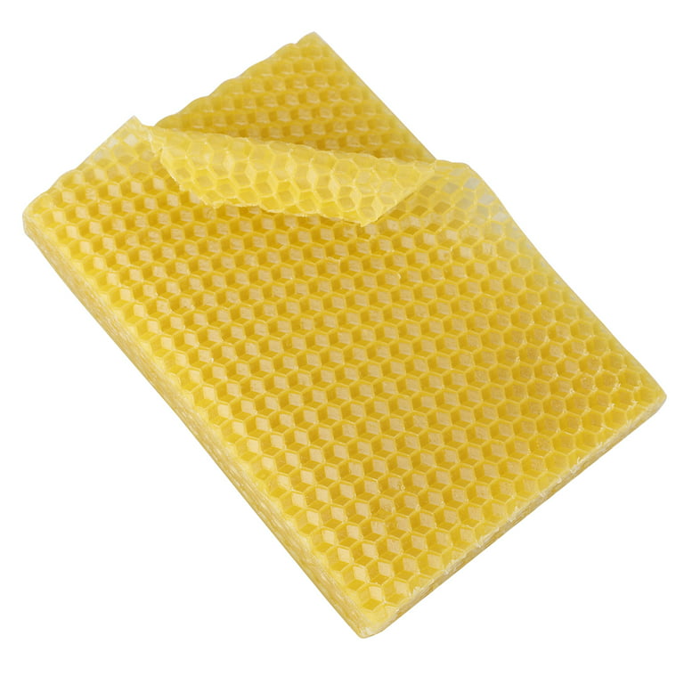 KNRD Beeswax Sheets, 30/60 Pcs Beekeeping Bee Wax Nest Bed, Beehive  Foundation Sheets, Press Embosser Machine Sheets, for Beekeeper DIY Beeswax  (Color : 60 Pieces)