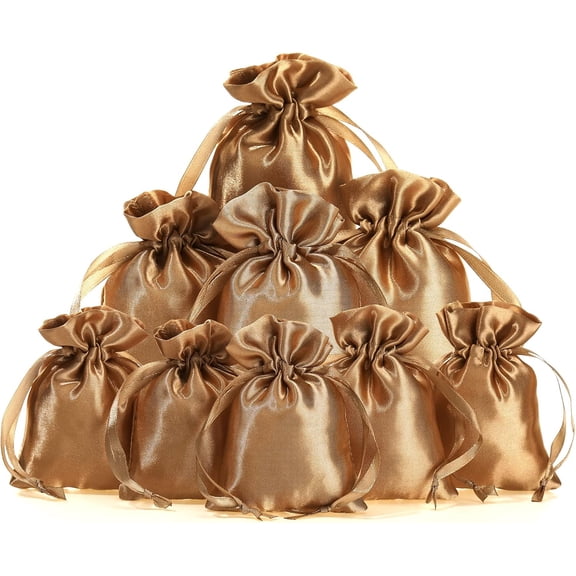 30 Pieces 3 x 4in Satin Bags with Christmas Party Drawstring Gift Pouch Mini Jewelry Bags Small Wedding Favor Bags Smooth Soft Satin Fabric Candy Pouches for Baby Shower Decoration