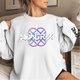 thumbnail image 4 of Pop cazadora para niña Demo-n Hunters Round-Neck Sweatshirt,Soft Streetwear Pullover,Cute Long Sleeve Sweatshirt for Fall Winter （White）, 4 of 4