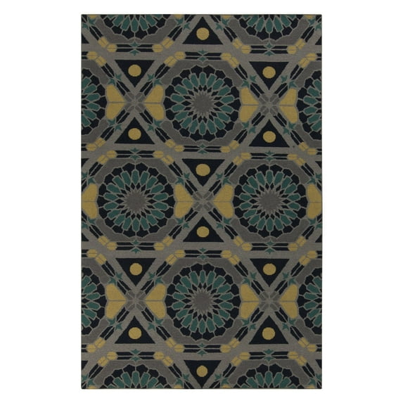 Surya Modern Kaleidoscope Wool 5' x 8' Area Rugs