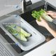 thumbnail image 5 of Cesta de drenaje cuadrada, paquete de 2 cestas de drenaje de cocina Cesta de filtro plegable telescópica multifuncional Escurridor de tazón de filtro de plato para frutas y verduras esquí esquí Gafas de esquí, 5 of 5
